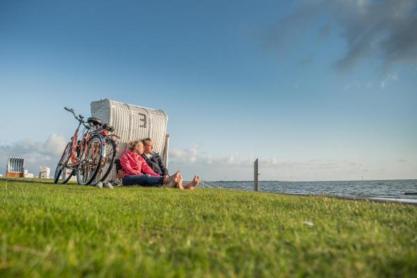 Radfahren in der Husumer Bucht