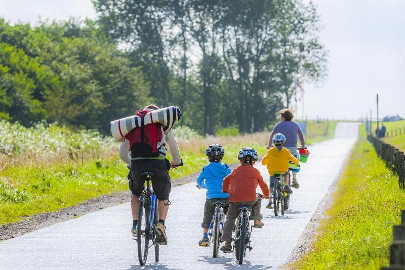 Fahrradtour mit der Familie | © Foto Oliver Franke
