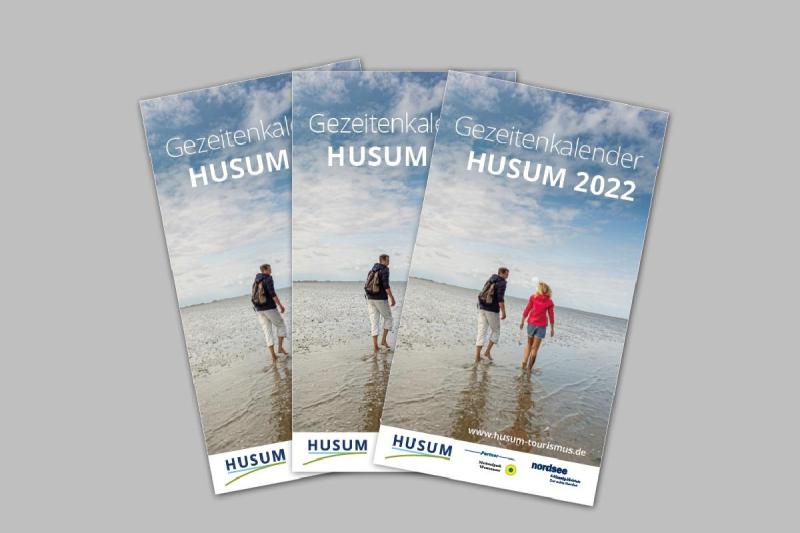 Abbildung des Gezeitenkalender-Titels 2022 | © Tourismus und Stadtmarketing Husum GmbH