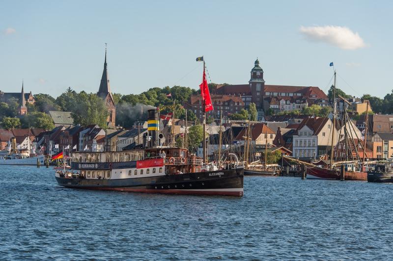Hafen Flensburg mit Salondampfer Alexandra | © TAFF / Benjamin Nolte