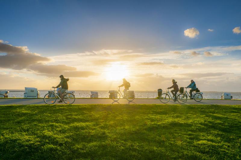 Radfahren an der Nordsee, Husum Dockkoog | © Foto Oliver Franke