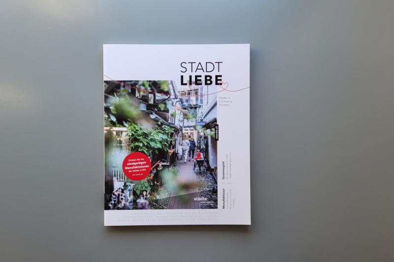 Der Titel des Magazins Stadtliebe | © Marketing Kooperation der Städte e.V. 